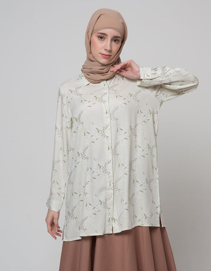Annisa Long Sleeve Shirt Hero Products Shanghai Collar Flower