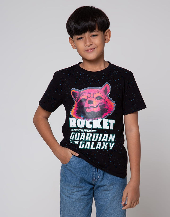 Marvel Short Sleeve T-Shirt Print Rocket Splash
