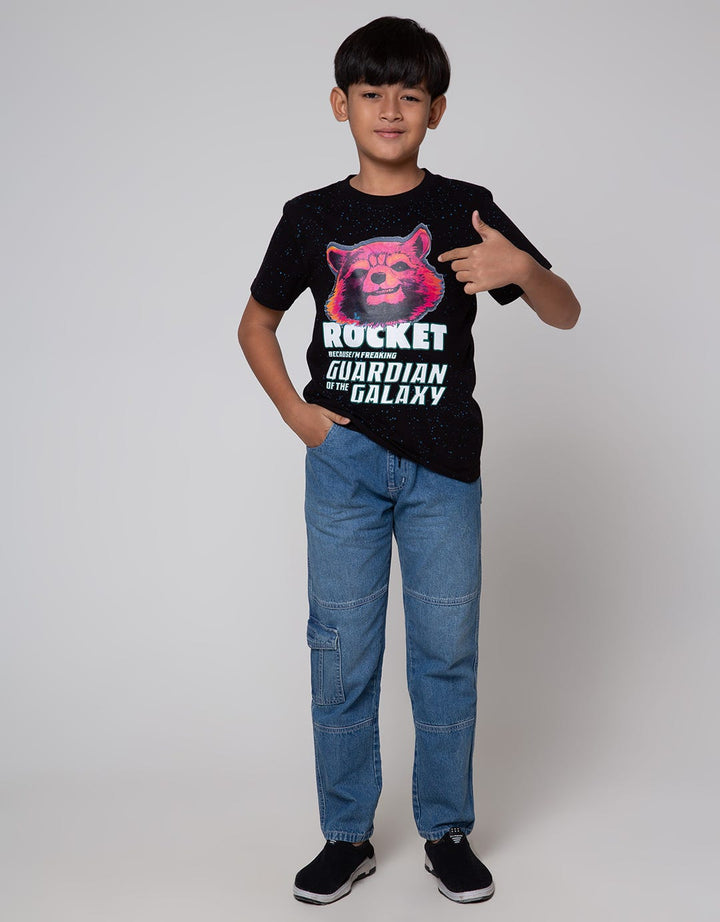 Marvel Short Sleeve T-Shirt Print Rocket Splash