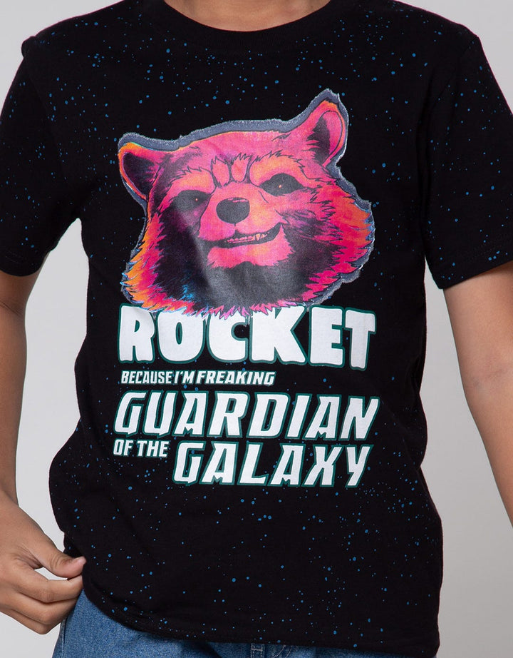 Marvel Short Sleeve T-Shirt Print Rocket Splash