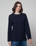 St. Yves Long Sleeve T-Shirt Hl Embos Dot Salur