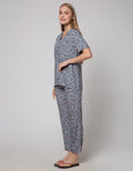 Nevada Short Sleeve Pyjama Pants Leopard Calm