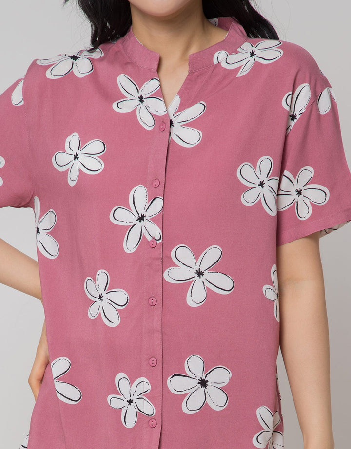 St. Yves Short Sleeve Pajama Pants Nik Flowers
