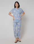 St. Yves Short Sleeve Pajama Pants Nik Flowers