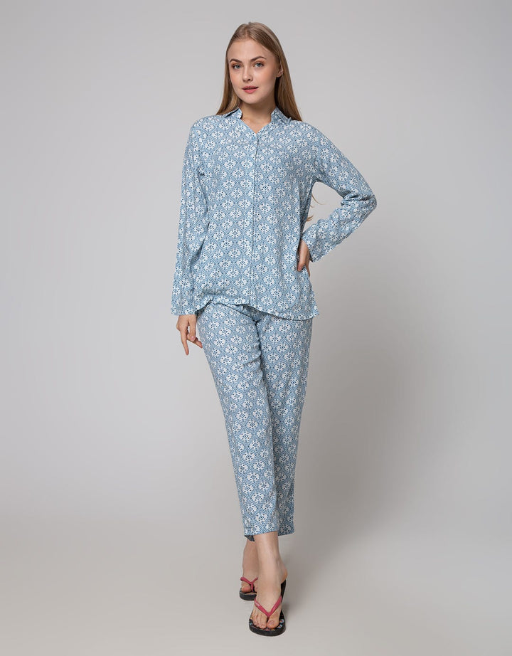 St. Yves Long Sleeve Pyjama Pants Diamond Dots