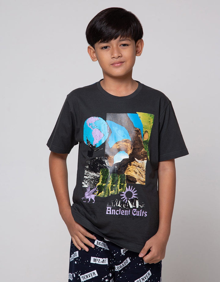 Nevada Painting Bird Kaos Anak Laki-laki