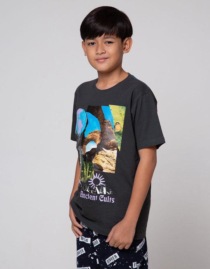 Nevada Painting Bird Kaos Anak Laki-laki