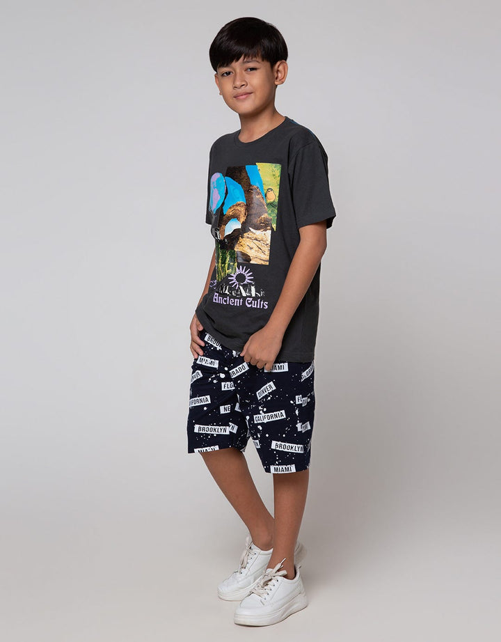 Nevada Painting Bird Kaos Anak Laki-laki