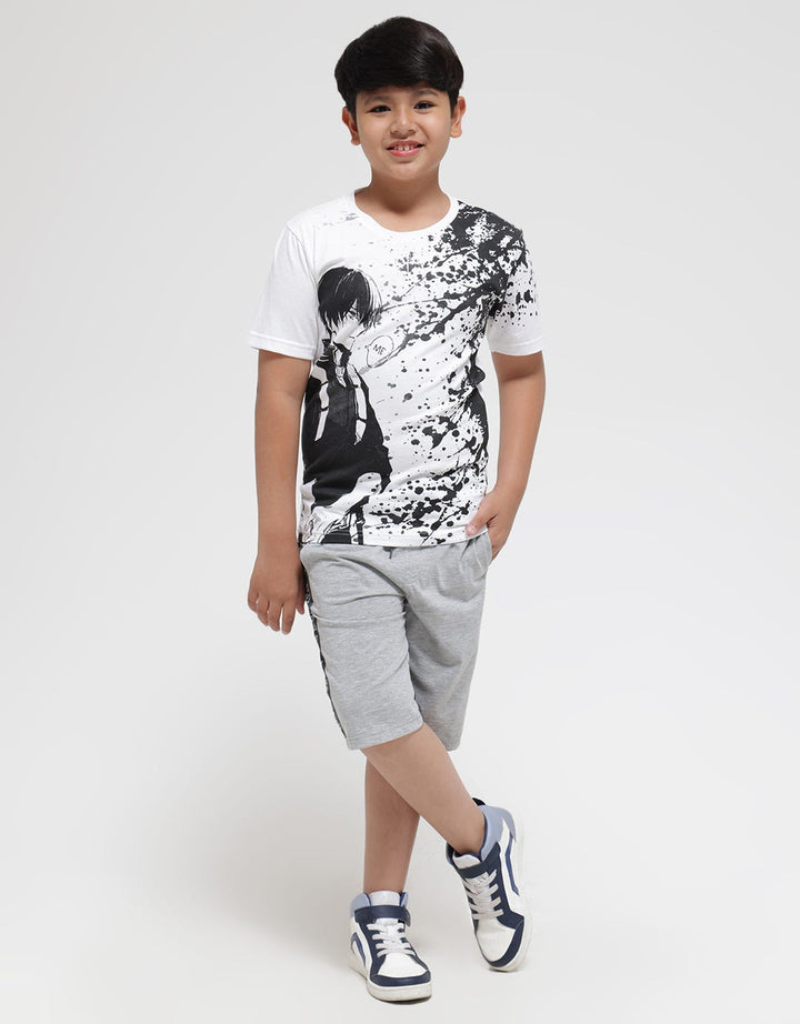 Nevada Short Sleeve T-Shirt Print Anime