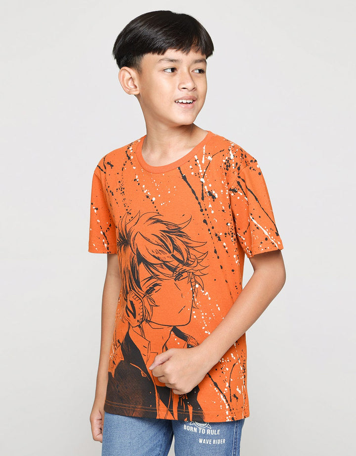 Nevada Anime Print Boys T-Shirt