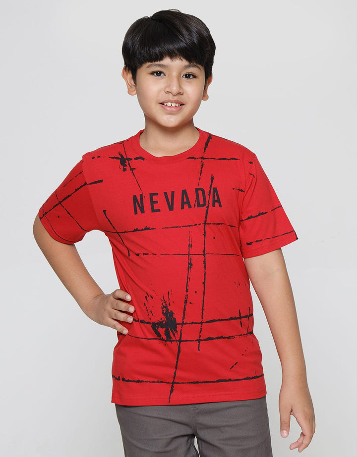 Nevada Short Sleeve T-Shirt Print Splash
