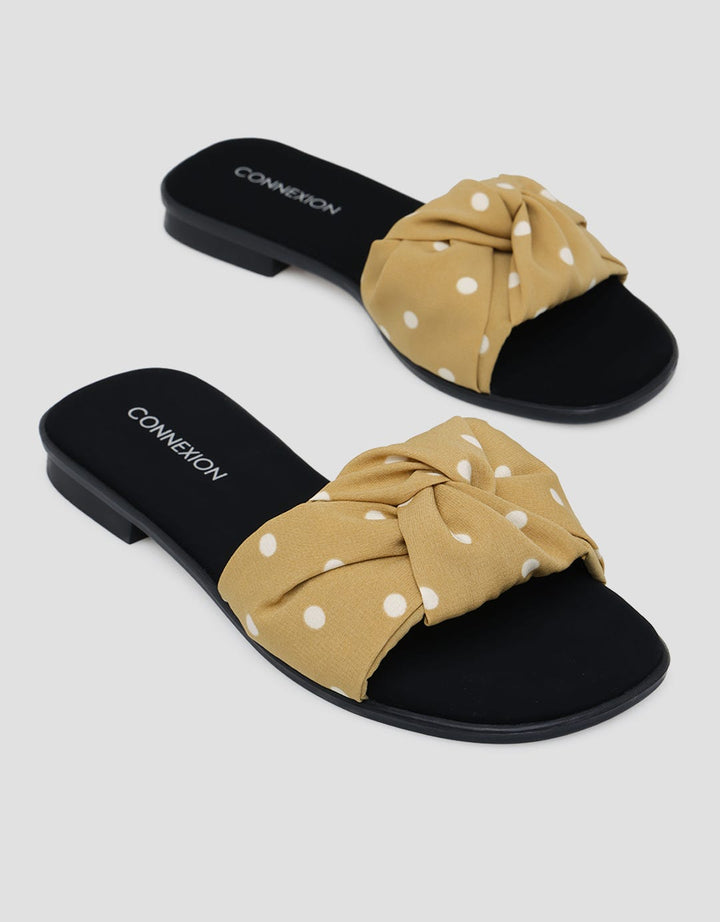 Connexion Polkadot Strap Slipper Sandals Women