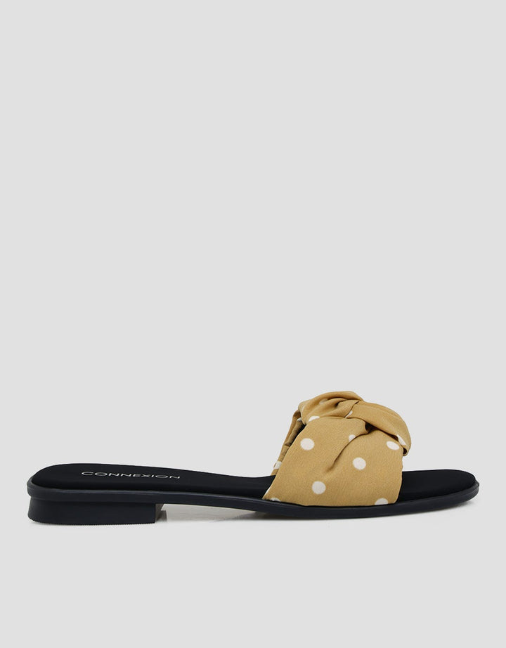 Connexion Polkadot Strap Slipper Sandals Women