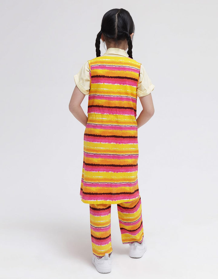 Curly Kids Icon Vest for Girls With Armhole Sleeve