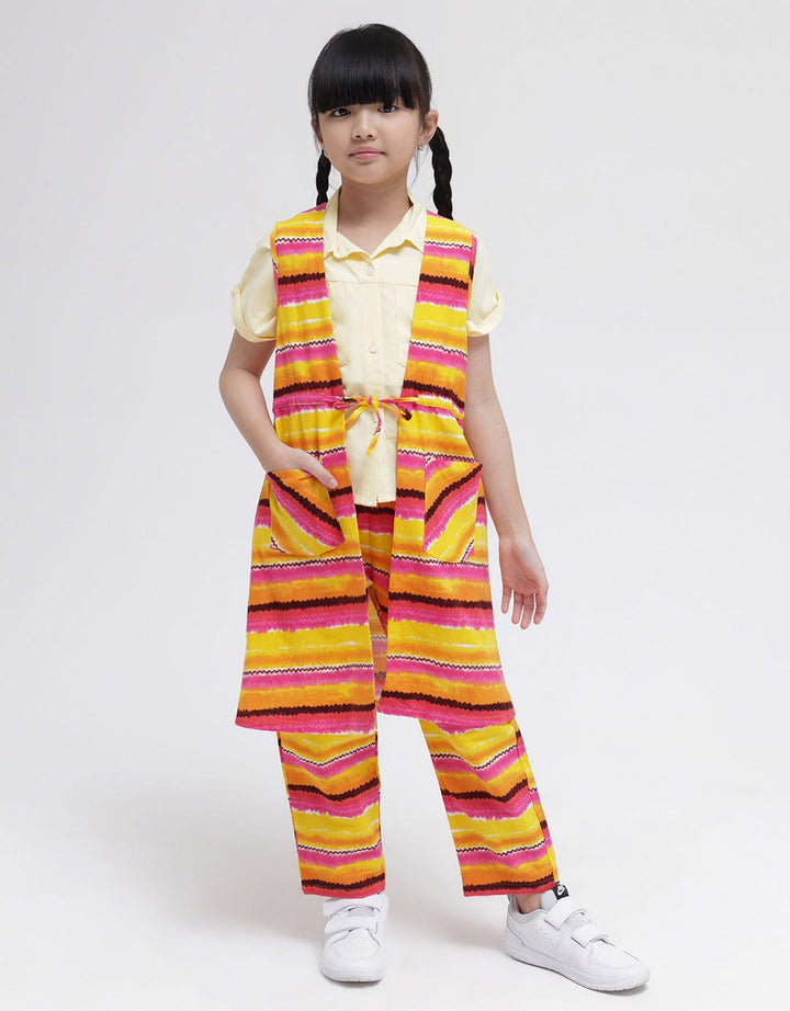 Curly Kids Icon Vest for Girls With Armhole Sleeve