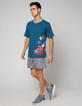 T Zone Short Sleeve T-Shirt Mash Up Wb 100Th Anniv - 4 Tom And Jerry - Superman Half