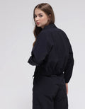 American Jeans Jacket Nylon Turtle Neck With Zipper