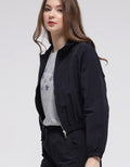 American Jeans Jacket Nylon Turtle Neck With Zipper