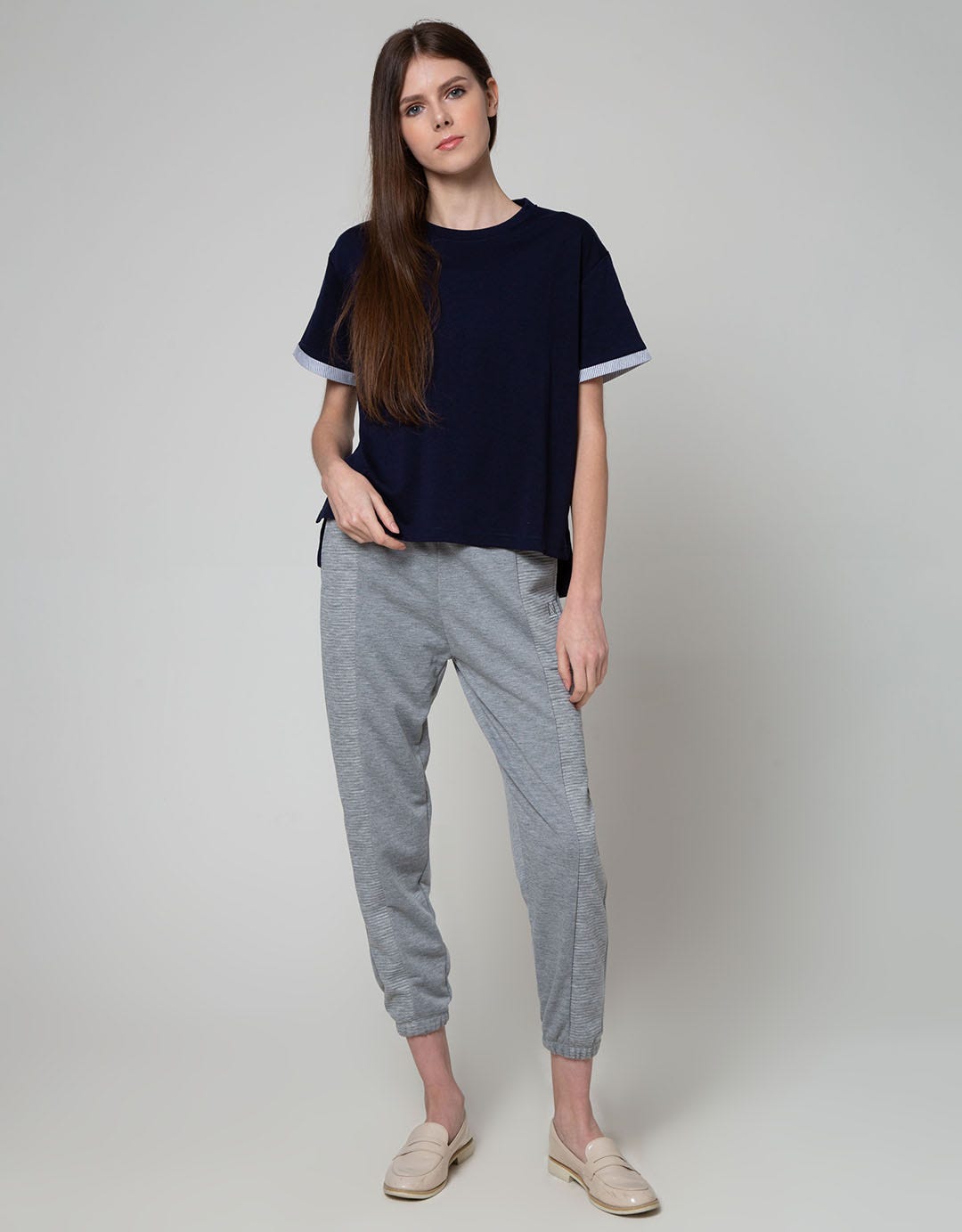 American Jeans Long Pants Textured Panels