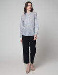 St. Yves Mercerized Pleated Blouse Wanita