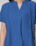 St. Yves Short Sleeve Blouse Linen Pule