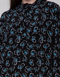 St. Yves Long Sleeve Blouse Printed Tunic