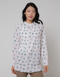 St. Yves Long Sleeve Blouse Printed Tunic