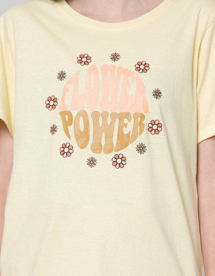 Nevada Flower Power Kaos Wanita