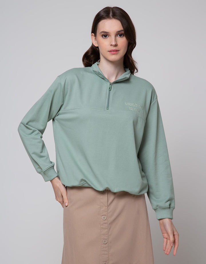 Nevada Zipper Stronger Sweatshirt Wanita