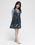 Donita Casual Flower Ribbon Dress