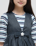Donita Casual Flower Ribbon Dress