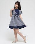 Donita Stripes Flare Dress Anak Perempuan