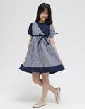 Donita Stripes Flare Dress Anak Perempuan