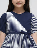 Donita Stripes Flare Dress Anak Perempuan