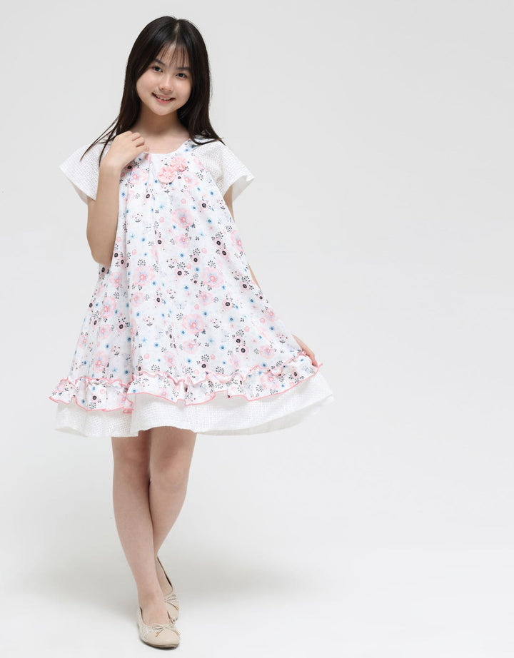 Donita DCL Printed Mini Dress for Girls