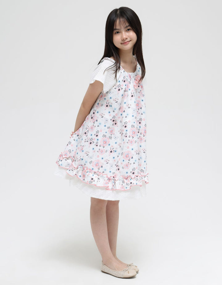 Donita DCL Printed Mini Dress for Girls