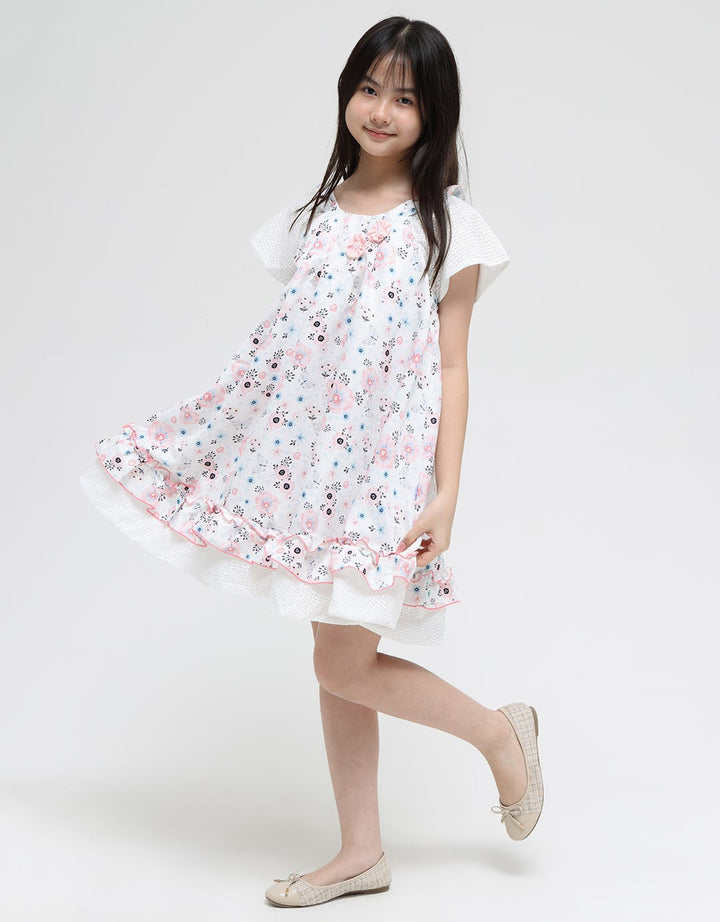 Donita DCL Printed Mini Dress for Girls