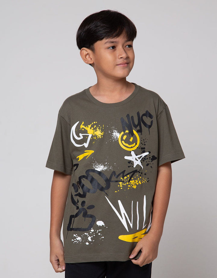 Aero Good Wild Grafity Kaos Anak Laki-laki