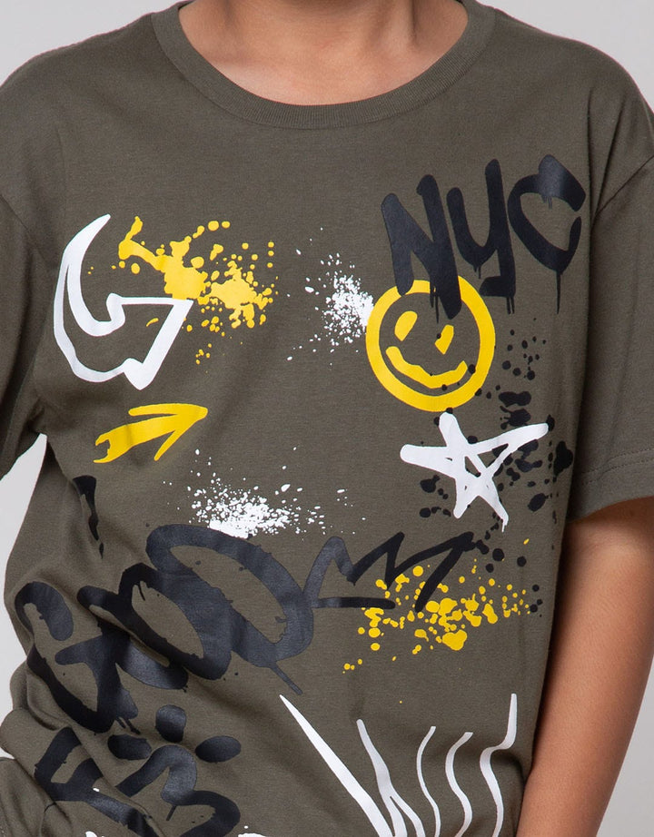 Aero Good Wild Grafity Kaos Anak Laki-laki