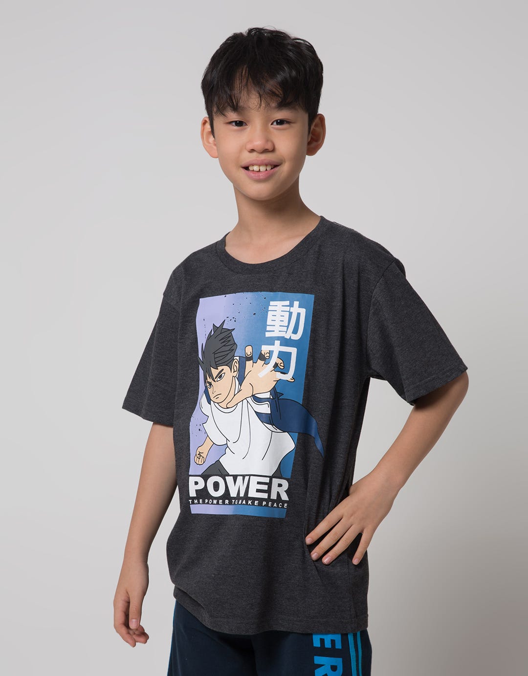 Aero Short Sleeve T-Shirt Print Power Anime