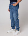 Aero Long Pants Denim Destroy Cuff