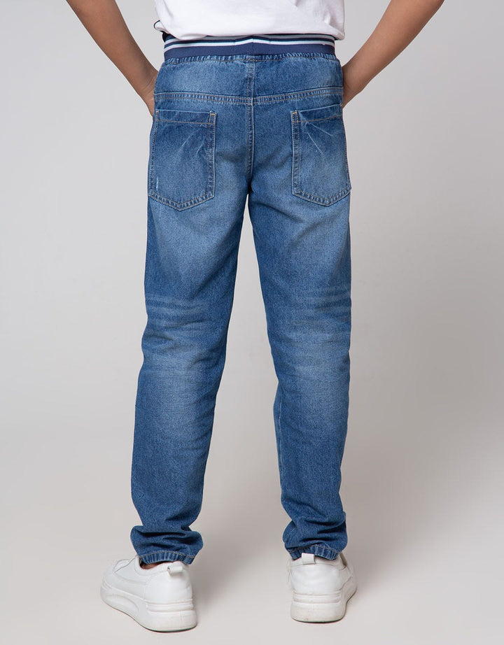 Aero Long Pants Denim Destroy Cuff