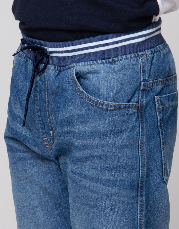 Aero Long Pants Denim Destroy Cuff