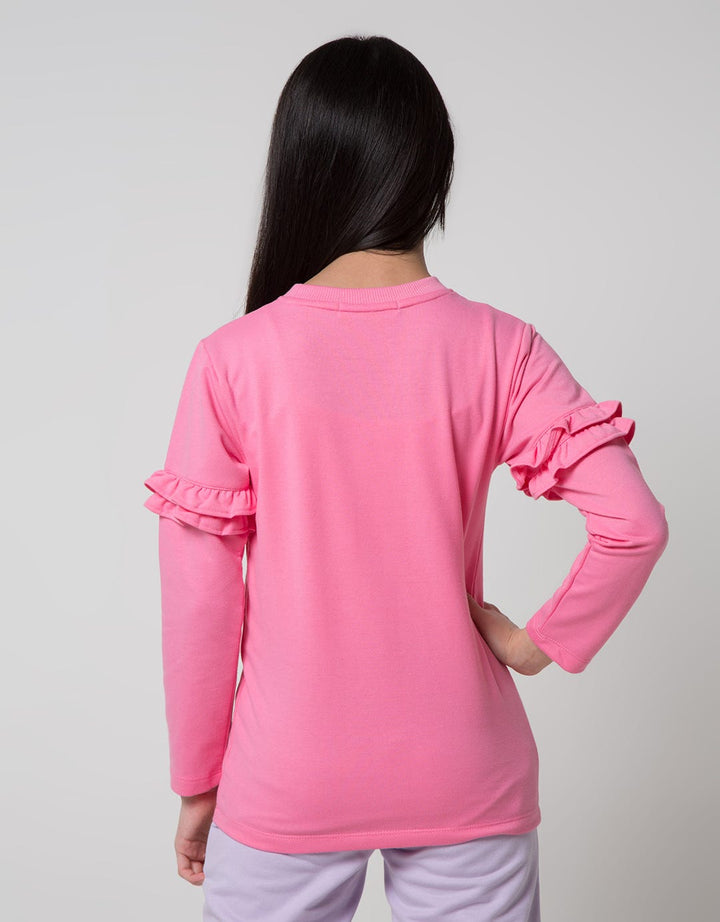 Aero Long Sleeve Unicorn Hand Ruffle T-Shirt