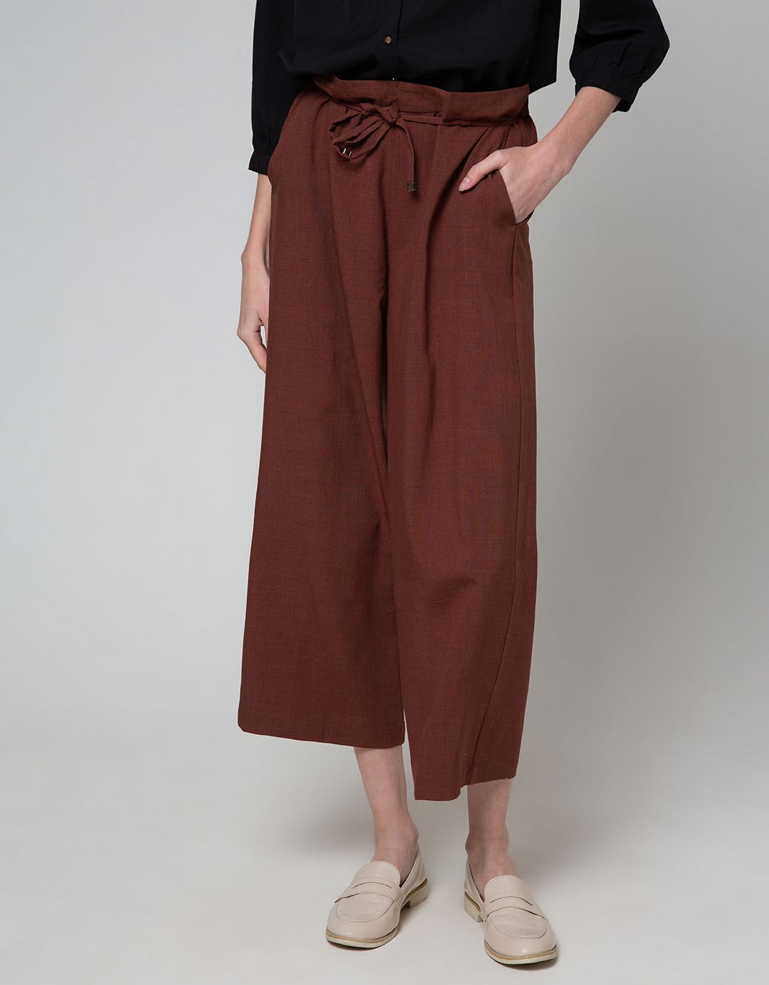 Connexion Long Pants Crop Slim Tie