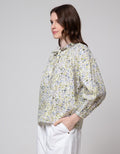 Details Neck String Blouse Wanita