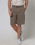 Cole Short Pants Knit Pique With Pintuck