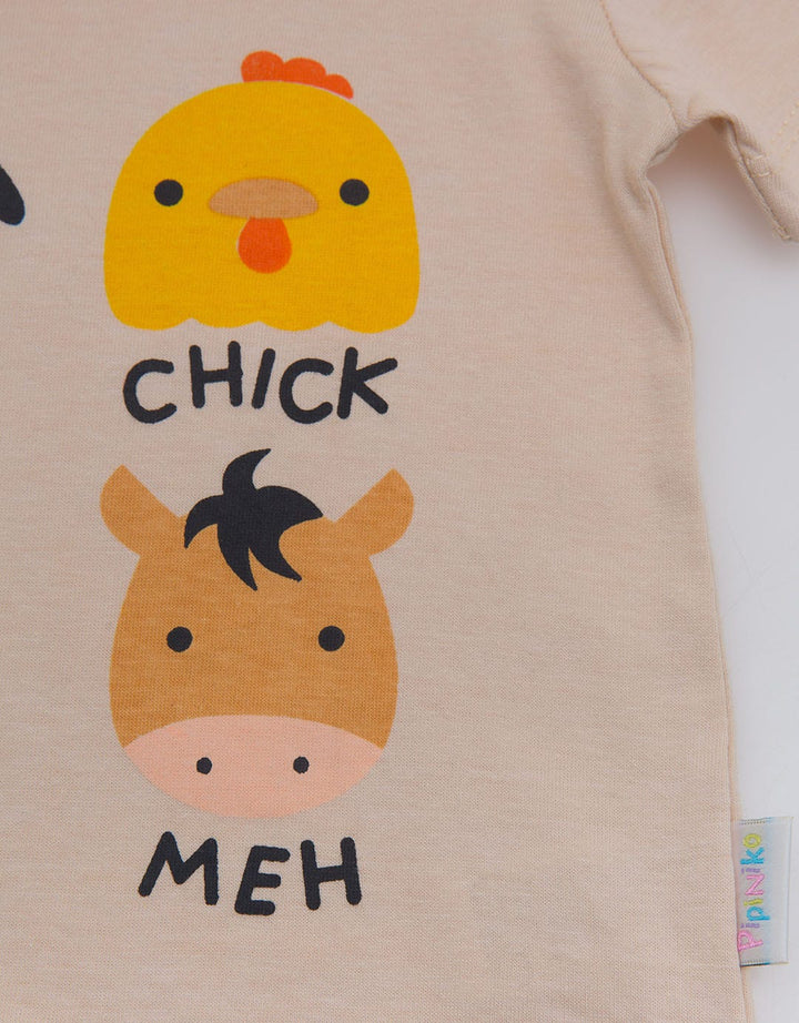 Pipiniko Farm Animal Kaos Anak Laki-laki