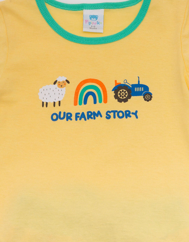 Pipiniko Set Romper Jogger Farm Am
