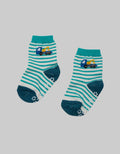 Pipiniko Socks Boys Tractor Stripes Anti Slip